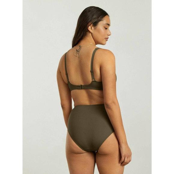 Everlane The High-Rise Hipster Bottom in Beech Olive Green L NWT - Picture 7 of 7